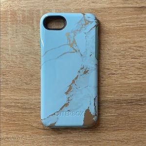 Otterbox Apple IPhone 6/7/8 Case Blue/Gold Marble
